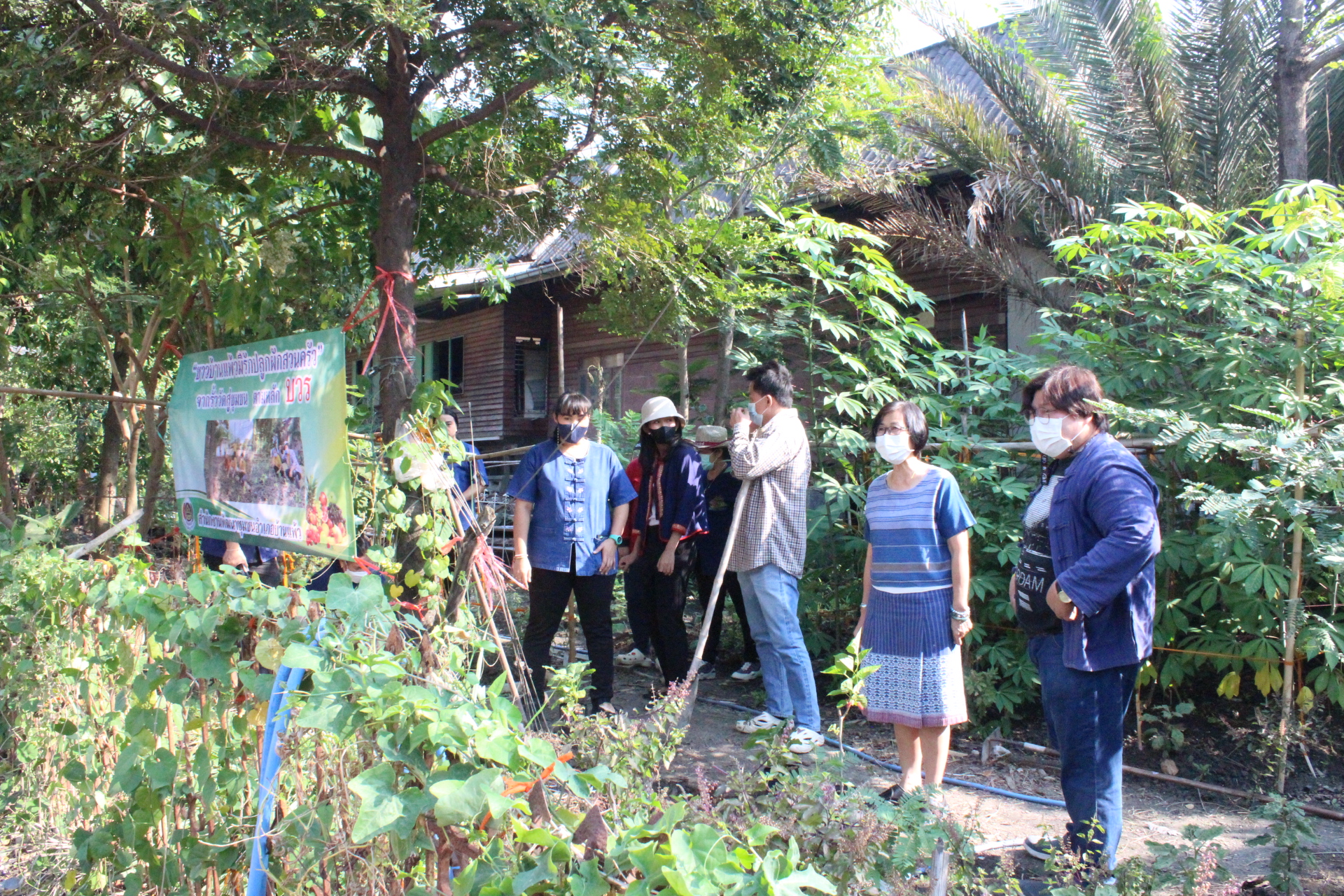 ? ??? พช.สมุทรสาคร สานพลังภาคีเครือข่าย “บวร” เดินหน้าจัดกิจกรรม “เอามื้อสามัคคี พื้นที่ว่างสร้างอาหาร”? ??? วันที่ 28 กุมภาพันธ์ 2566 เวลา 09.00 น. ภายใต้การกำกับดูแลของนายณรงค์ รักร้อย ผู้ว่าราชการจังหวัดสมุทรสาคร นางศลิษา ม่วงใหม่ พัฒนาการจังหวัดสมุทรสาคร พร้อมด้วย นางสาวเมธิดา หิรัญบูรณะ พัฒนาการอำเภอบ้านแพ้ว และเจ้าหน้าที่พัฒนาชุมชน ดำเนินกิจกรรมเอามื้อสามัคคีร่วมกันปลูกผักสวนครัวในบริเวณวัดประทุมทองรัตนาราม ประกอบด้วย ต้นมัลเบอร์รี่ ต้นขี้เหล็ก ต้นแค มะเขือ พริกขี้หนูสวน พริกกะเหรี่ยง มะละกอ และชะอม ต่อยอดกิจกรรมพื้นที่ว่างสร้างอาหาร พร้อมทั้งถวายเมล็ดพันธุ์ผักสวนครัวแด่เจ้าอาวาสวัดประทุมทองรัตนาราม  เพื่อเป็นการน้อมนำแนวพระราชดำริของสมเด็จพระกนิษฐาธิราชเจ้า กรมสมเด็จพระเทพรัตนราชสุดาฯ สยามบรมราชกุมารี สร้างความมั่นคงทางอาหาร สู่ปฏิบัติการปลูกผักสวนครัวเพื่อสร้างความมั่นคงทางอาหาร ประจำปีงบประมาณ พ.ศ. 2566 โดยได้รับความร่วมมือจากภาคีเครือข่ายการพัฒนาในพื้นที่ประกอบด้วย ผู้นำชุมชน รวมถึงประชาชนในพื้นที่ร่วมกิจกรรม ณ วัดประทุมทองรัตนาราม หมู่ที่ 2 ตำบลหนองสองห้อง อำเภอบ้านแพ้ว จังหวัดสมุทรสาคร
